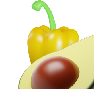 перец и авокадо